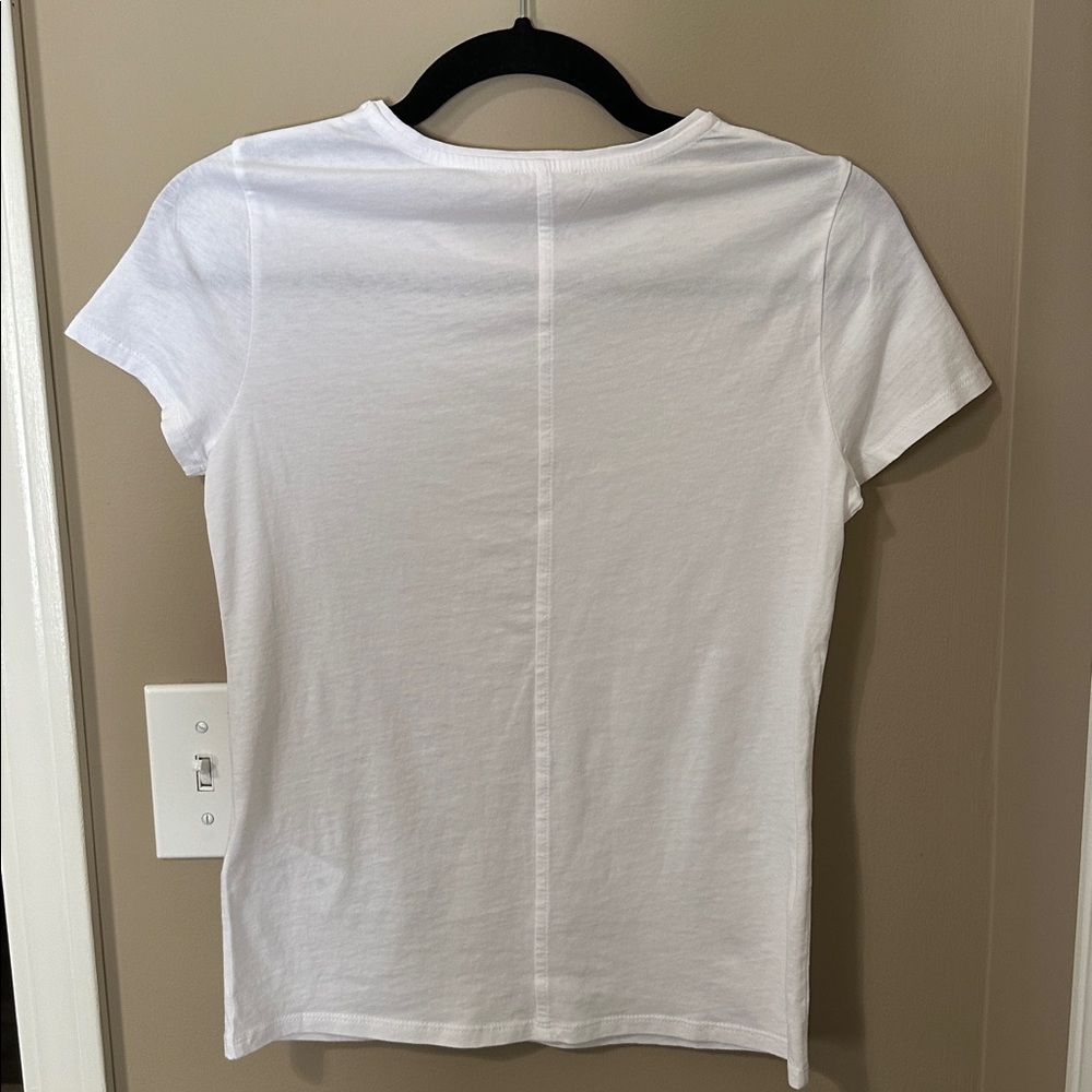 Madewell Essential Slim Tee in White Lightweight Cotton - Picture 8 of 8